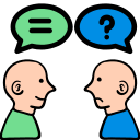 Learn English Speaking where two people are speaking face to face
